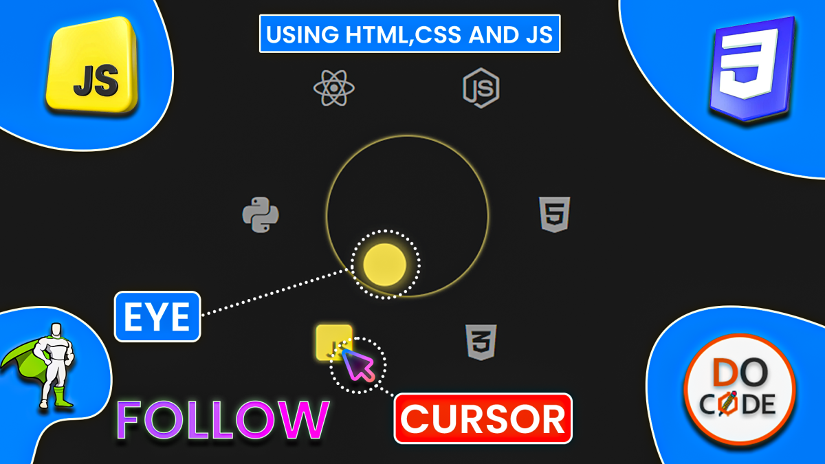 Interactive Eye Follows Cursor with Hoverable Icons using HTML, CSS, JavaScript & GSAP Interactive Eye Follows Cursor with Hoverable Icons using HTML, CSS, JavaScript & GSAP