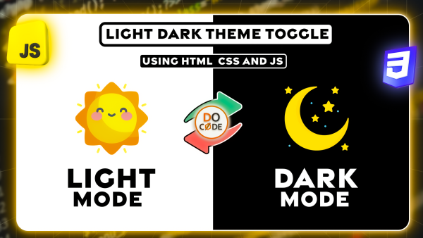 Dark Mode & Light Mode Toggle Using CSS and JavaScript Dark Mode & Light Mode Toggle Using CSS and JavaScript