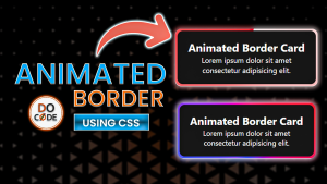 Animated Border Card with Conic Gradient Using Pure CSS Animated Border Card with Conic Gradient Using Pure CSS