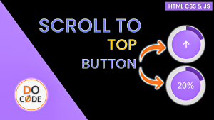 Scroll to Top Button with Scroll Percentage and Conic Gradient using HTML, CSS & JavaScript Scroll to Top Button with Scroll Percentage and Conic Gradient using HTML, CSS & JavaScript
